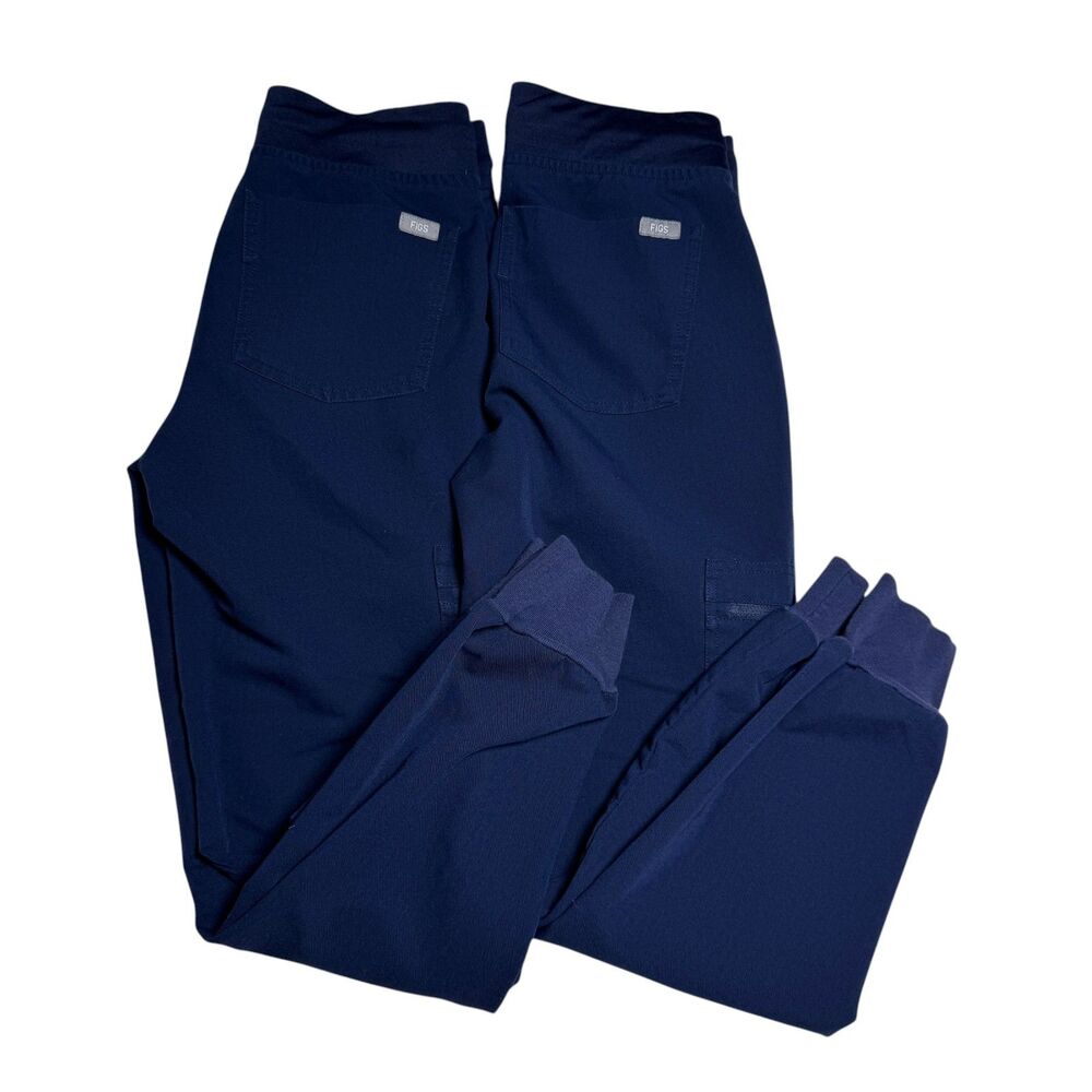 Figs Womens Zamora Jogger Scrub Pants XXSP Petite Lot 2 Navy Medical